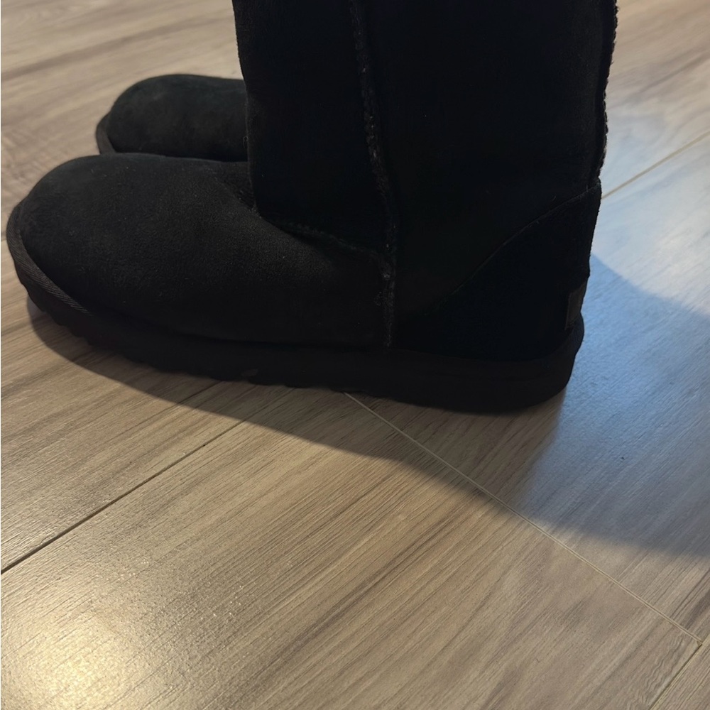 UGG Black Short Suede Boots - Picture 2 of 2
